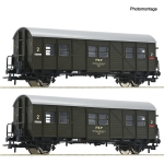 Roco 6200195 - H0 - 2-tlg. Set Behelfspersonenwagen, PKP, Ep. IV